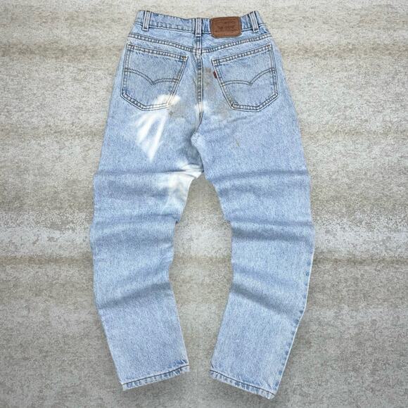Vintage Orange Tab Levis Jeans Regular Fit Made in USA Light Wash 31342-0735 90s - Picture 1 of 5
